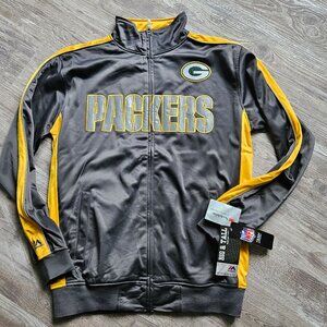 Green Bay Packers Mens Full-Zip Jacket Size MT Majestic NFL Team Big & Tall NEW